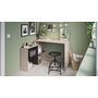 Voir la diapositive 5 : Bureau d'angle droit ou gauche avec rangements L112cm MAX