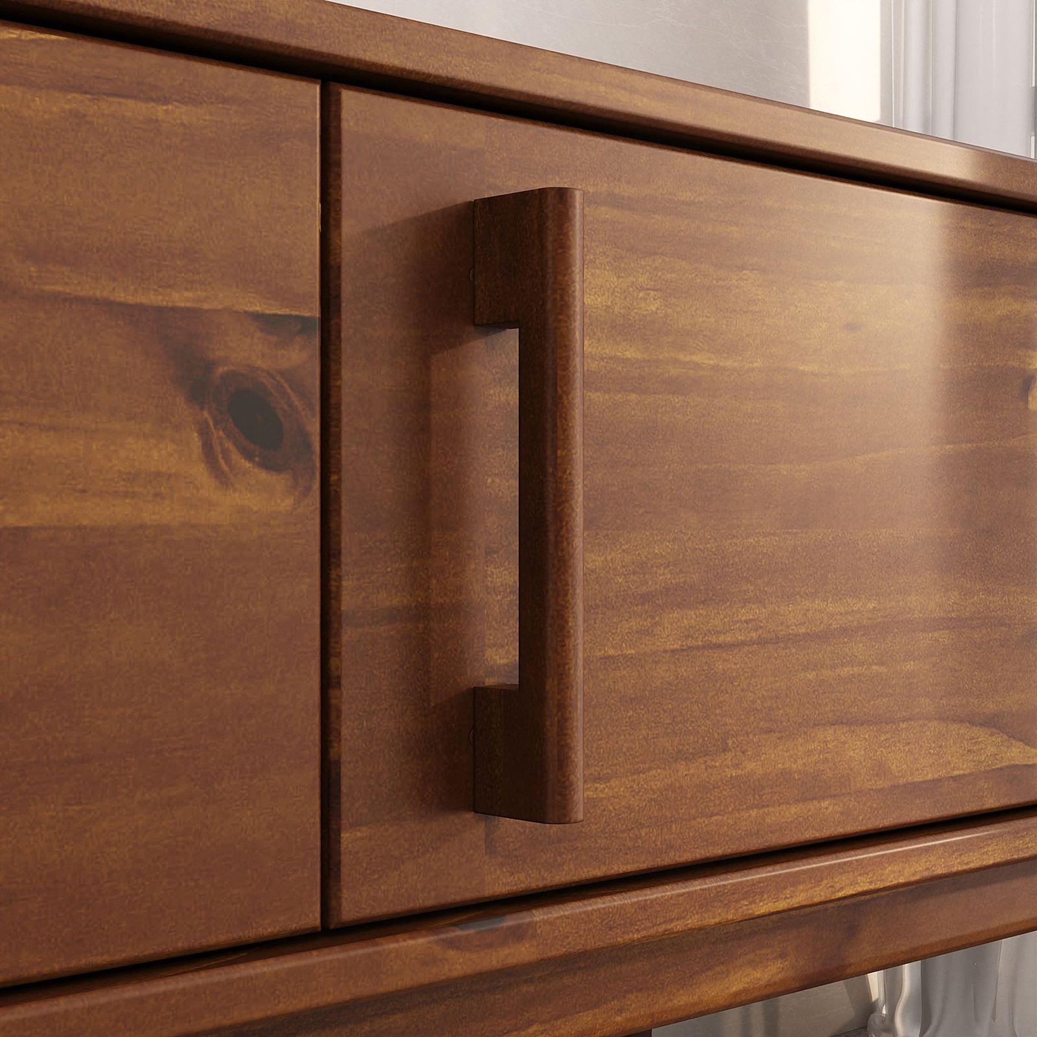 Voir la diapositive 5 : IDIMEX Meuble TV TECCA L 180 cm 3 portes en bois massif