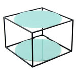 Paris Prix Table d'Appoint Design  Cody  50cm Vert & Noir