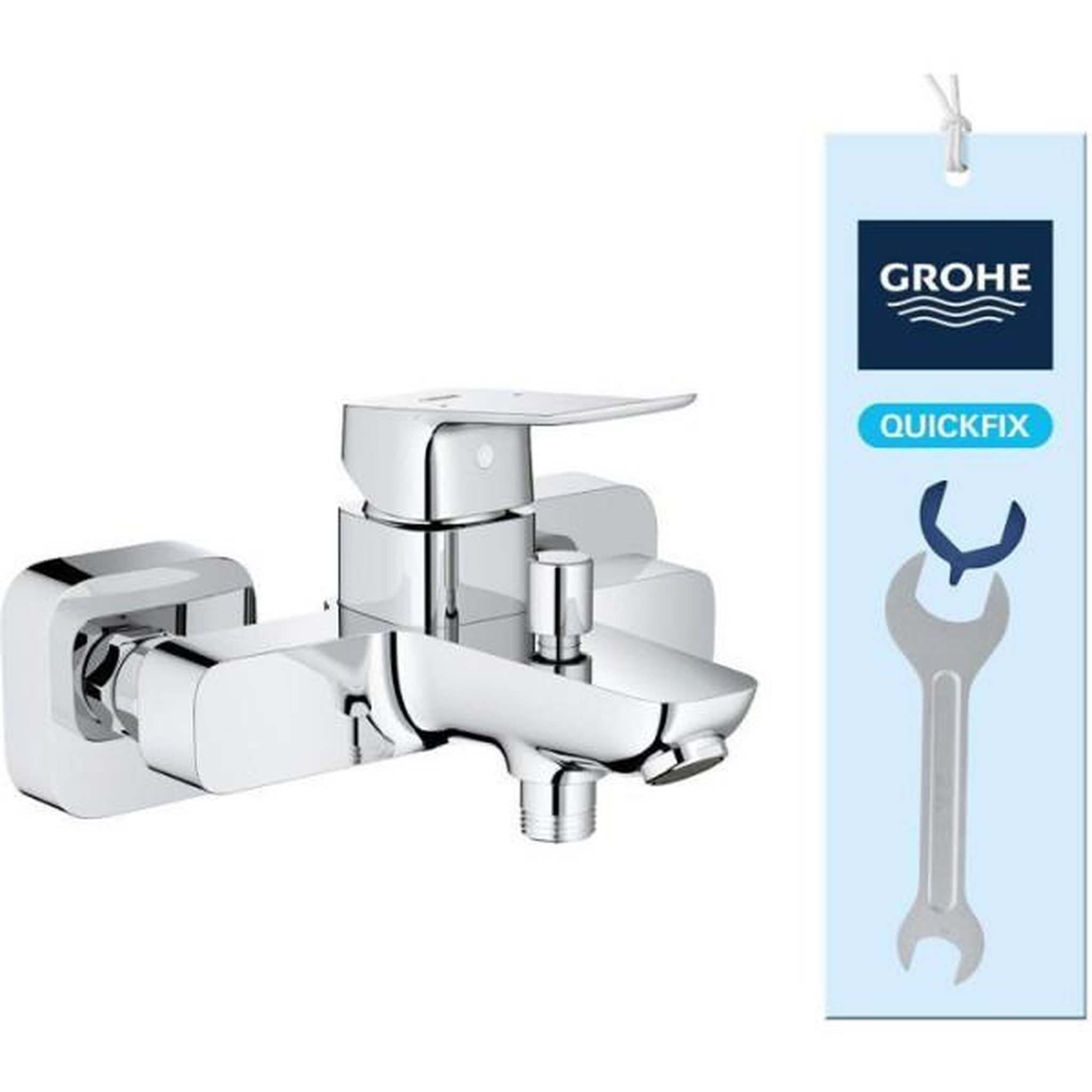 Grohe Mitigeur de bain / douche mural - grohe dice - chrome