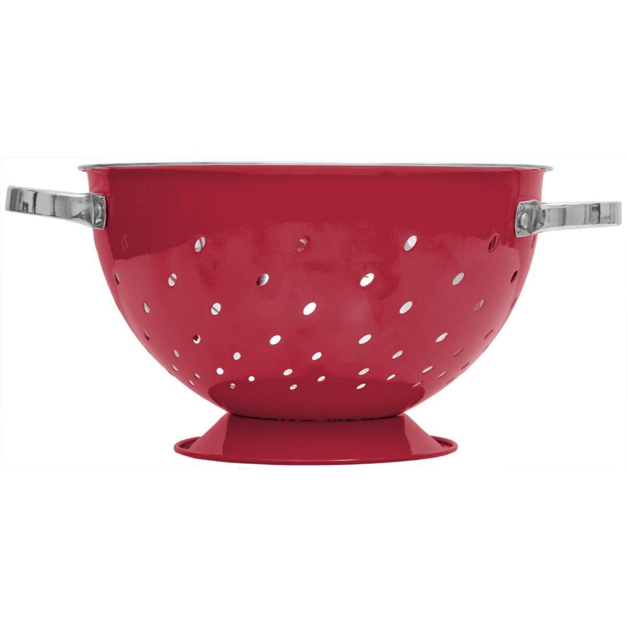 Voir la diapositive 2 : FIVE Passoire en inox  colors  25cm rouge