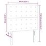 Voir la diapositive 6 : VIDAXL Tetes de lit 2 pcs Gris clair 90x5x78/88 cm Tissu
