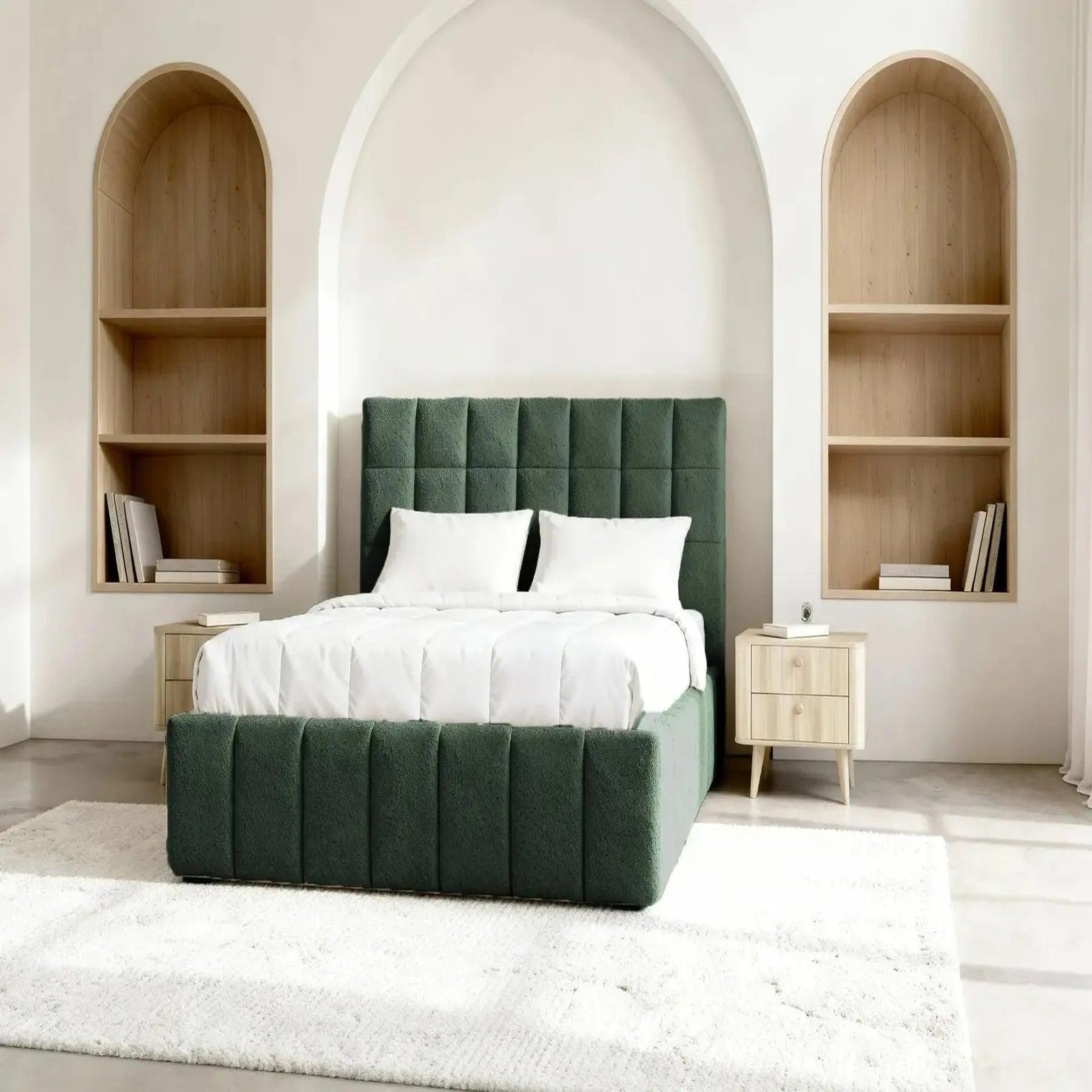 Voir la diapositive 4 : CASANOVA PARIS Florence - lit coffre tissu chenille