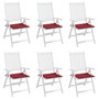 Voir la diapositive 4 : VIDAXL Coussins de chaise de jardin lot de 6 rouge bordeaux 50x50x3 cm