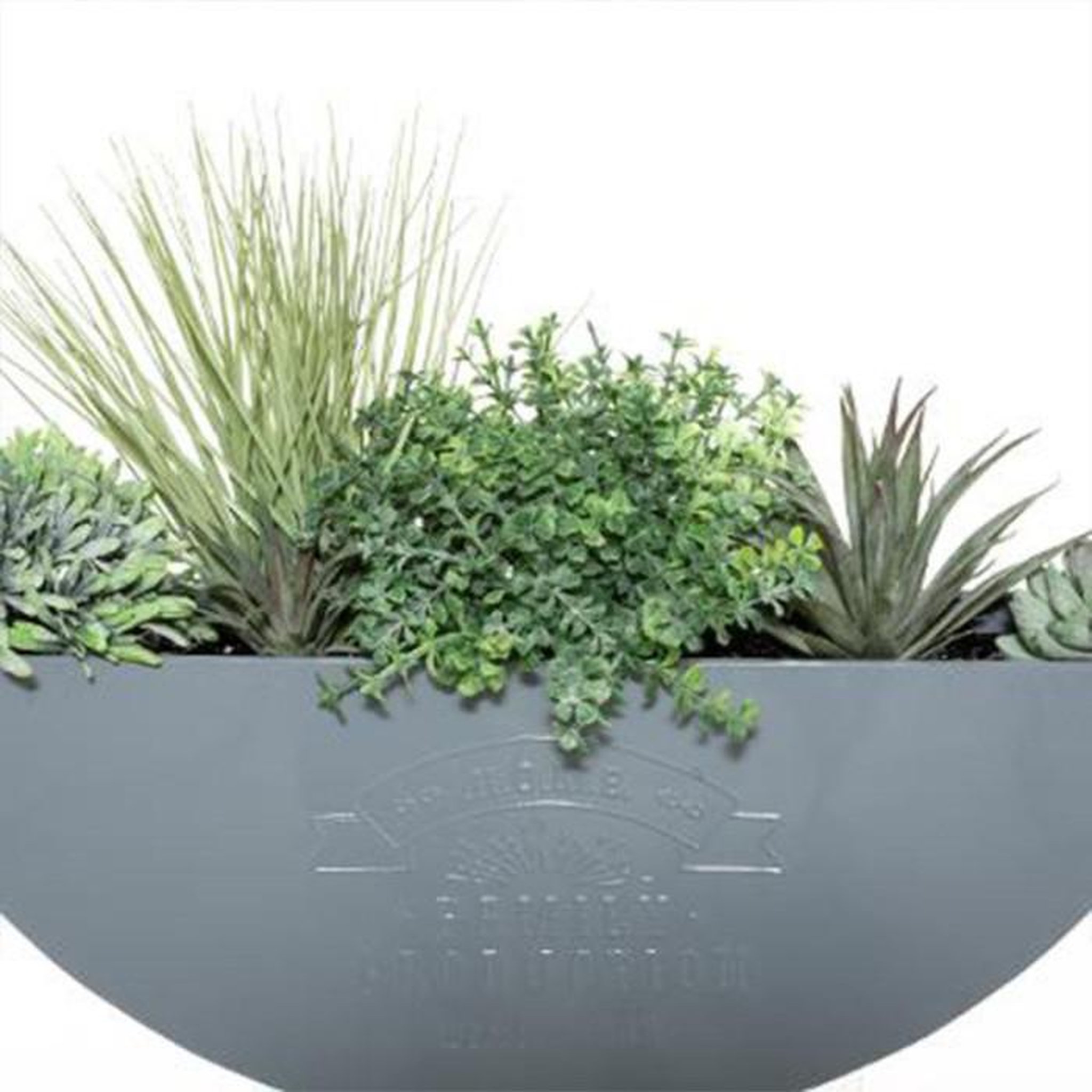 Voir la diapositive 3 : ATMOSPHERA Décoration murale à suspendre  plante  44cm gris