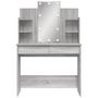 Voir la diapositive 5 : VIDAXL Coiffeuse avec lumieres LED sonoma gris 96x40x142 cm