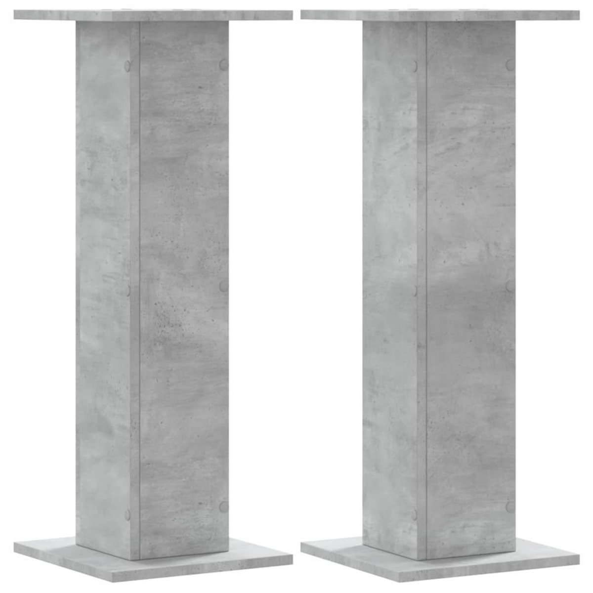 VIDAXL Supports pour plantes 2 pcs gris beton bois d'ingenierie