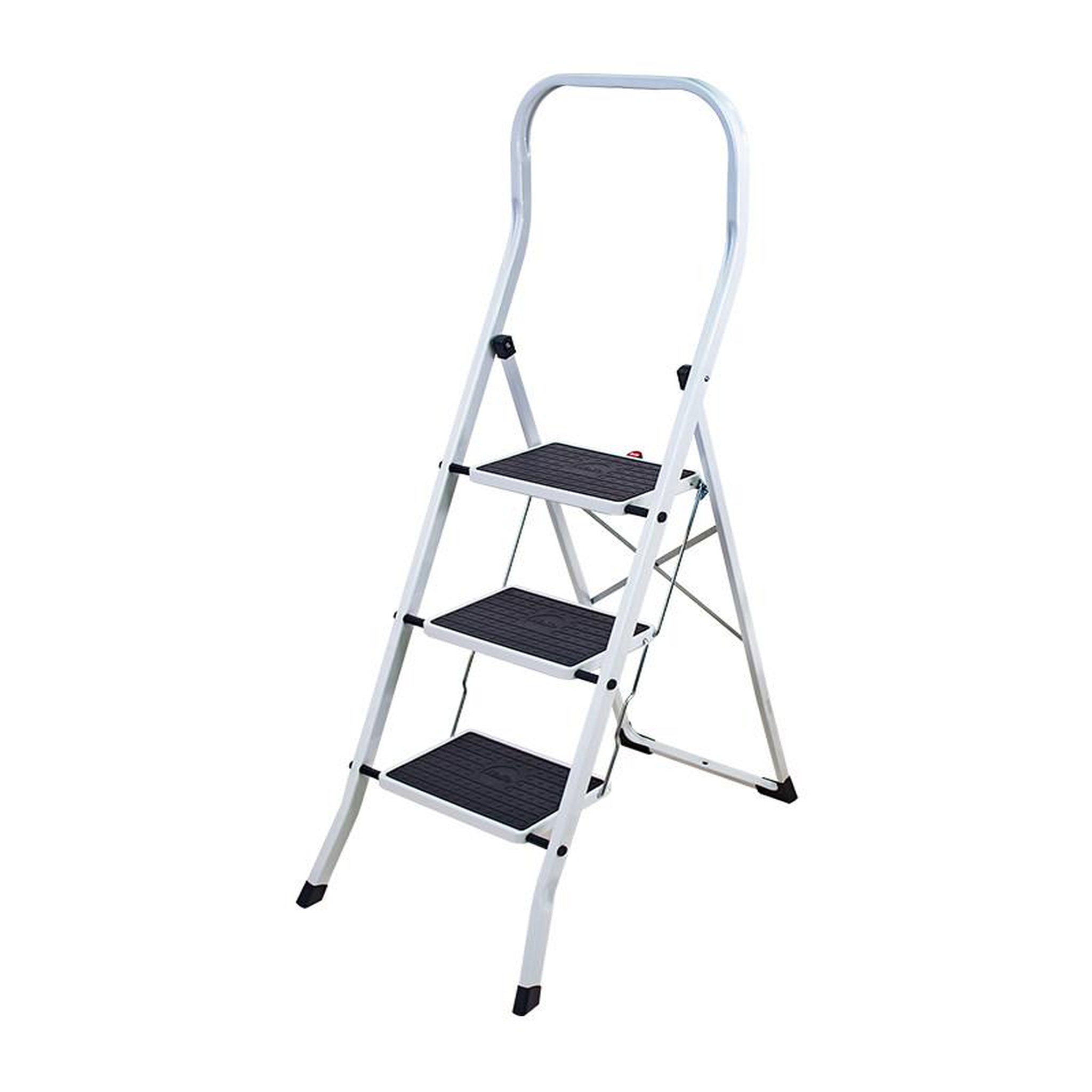 Voir la diapositive 4 : HAILO Marche pied 3 marches design pliable en acier Hailo Safety