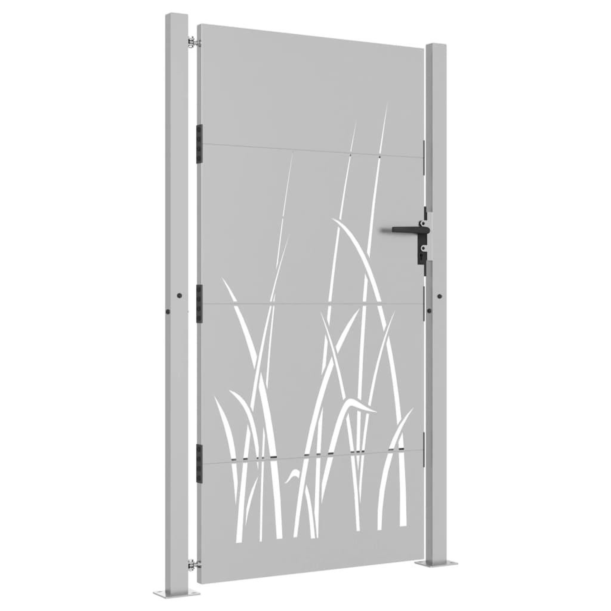 Voir la diapositive 3 : VIDAXL Portail de jardin 105x180 cm acier corten conception d'herbe