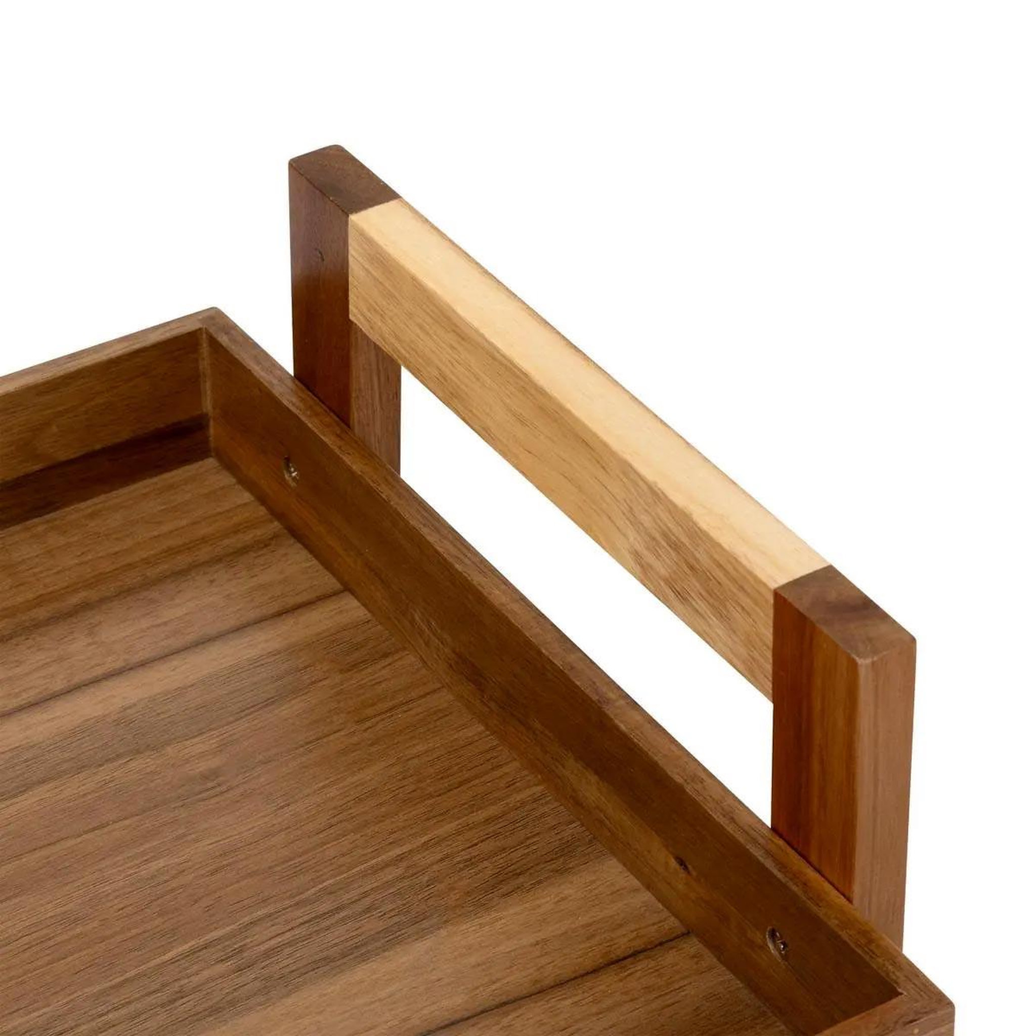 Voir la diapositive 3 : FIVE Desserte de cuisine 3 niveaux  acacia  84cm marron