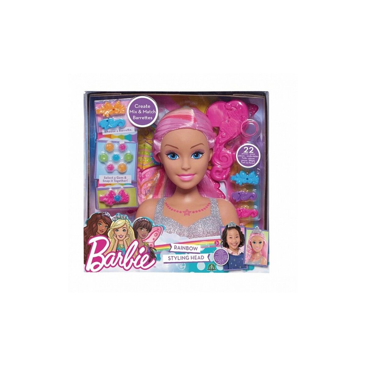 Barbie tête à coiffer 16 cm - GIOCHI PREZIOSI