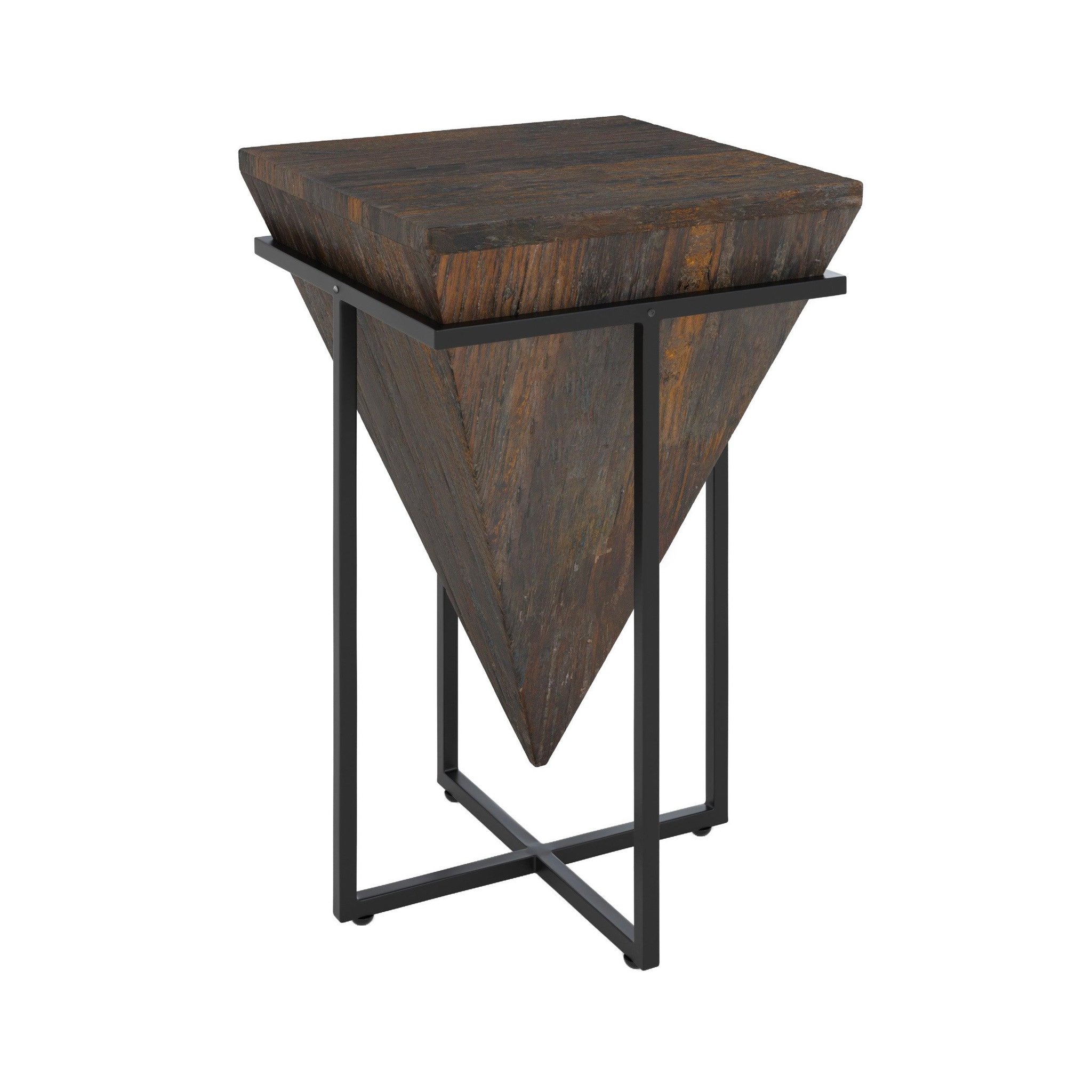 MAISON PAVANE Moyenne table d'appoint en bois et métal-shanghai