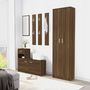 Voir la diapositive 3 : VIDAXL Garde-robe couloir Chene marron 55x25x189 cm Bois d'ingenierie