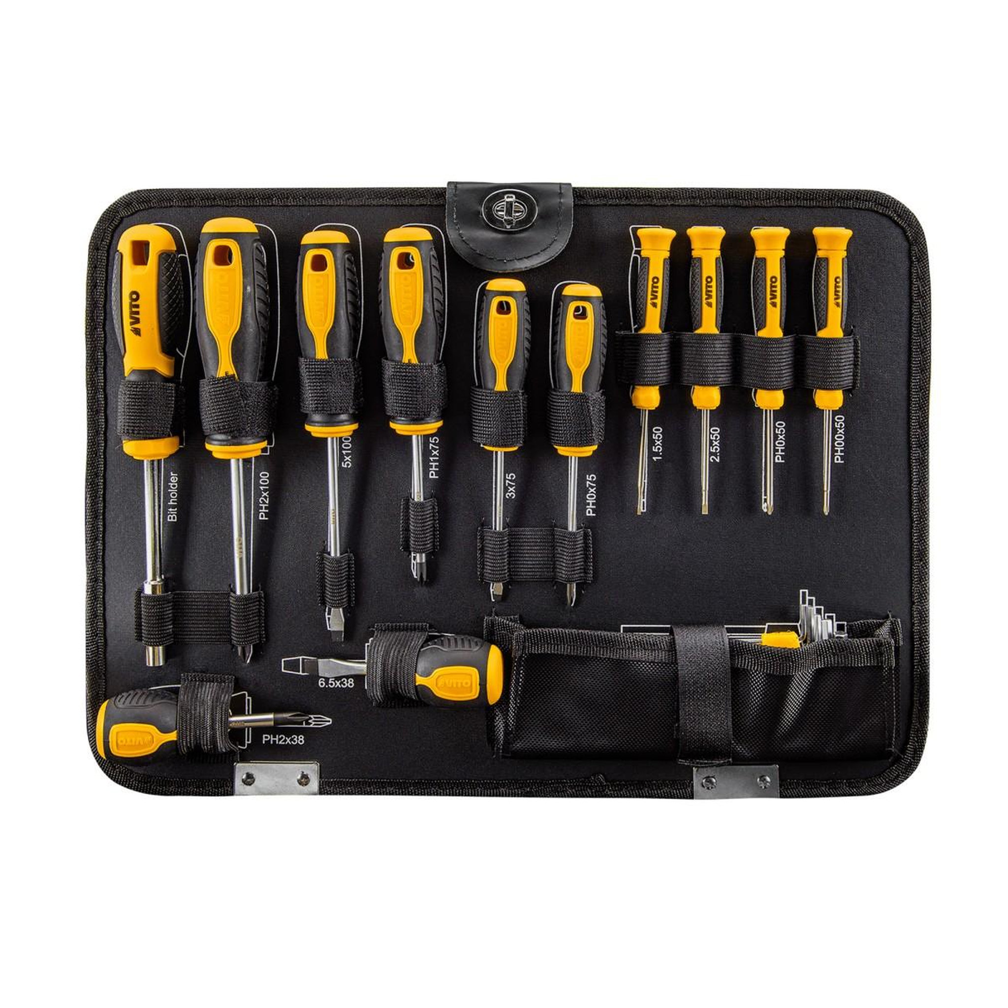 Voir la diapositive 6 : VITO Mallette à Outils Valise et Trolley 137 Outils Servante sur roues Douilles, Cliquets, Clés, Tournevis, Pinces, Marteau VITO