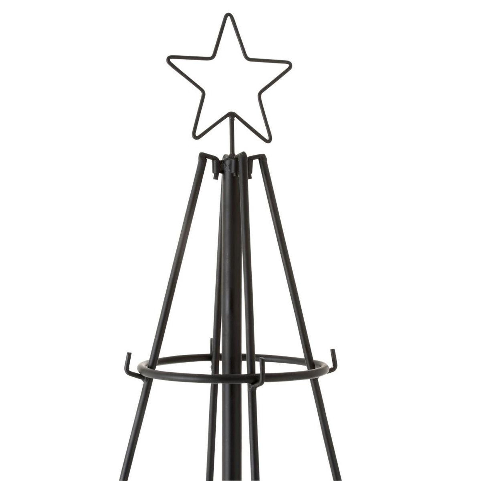 Voir la diapositive 4 : J-LINE Statue déco  arbre de noël 8 niveaux  188cm noir