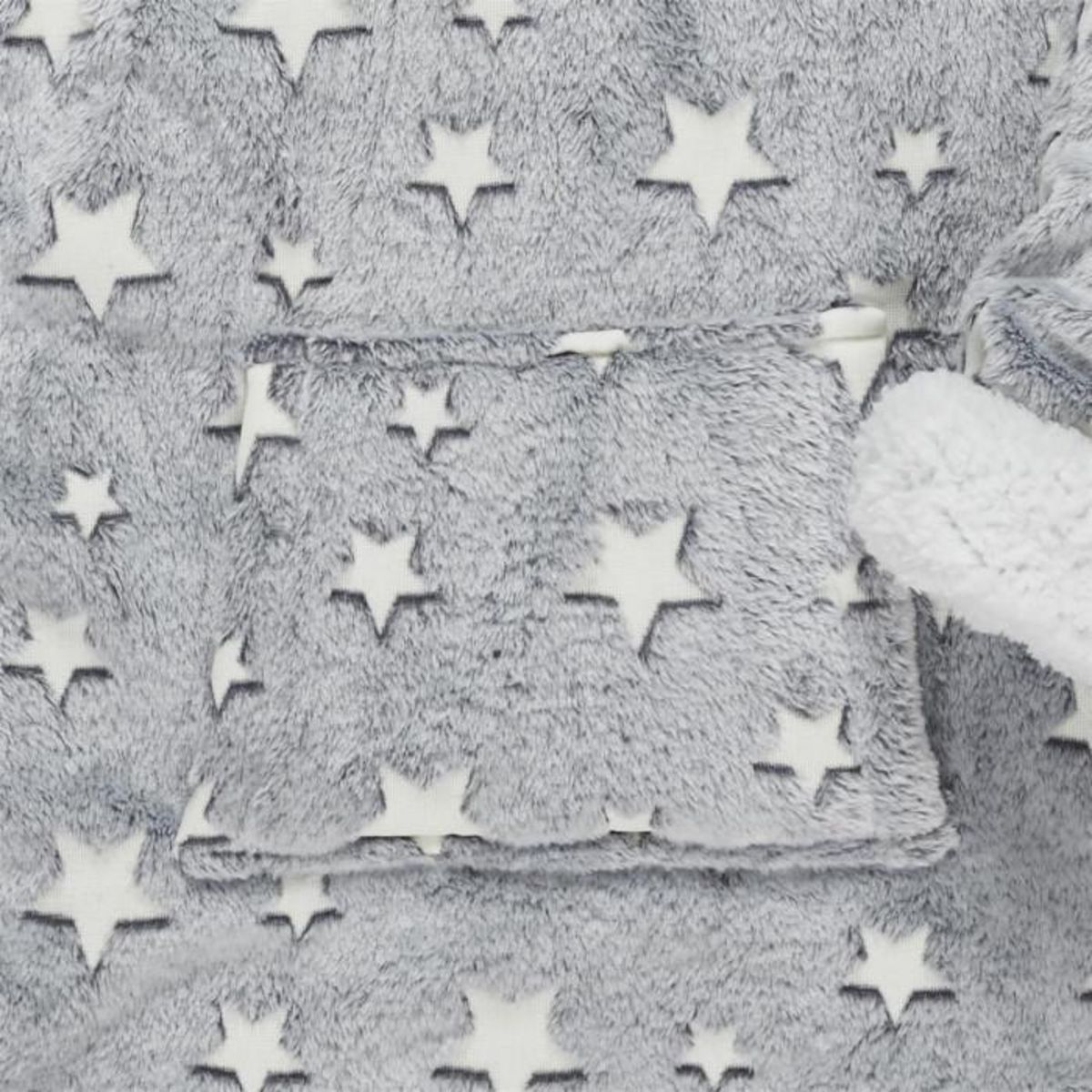 Paris Prix Plaid Sweat Enfant  Phosphorescent  6-9ans Gris