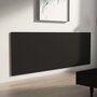Voir la diapositive 4 : VIDAXL Tete de lit murale Noir 240x1,5x80 cm Bois d'ingenierie
