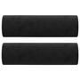 Voir la diapositive 5 : VIDAXL Canape 2 places avec oreillers decoratifs noir 140 cm velours