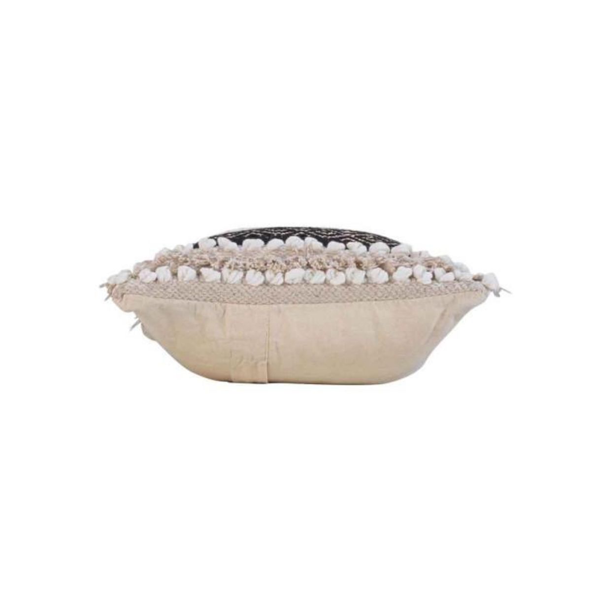 Paris Prix Coussin Déco  Mirage  30x50cm Naturel & Noir