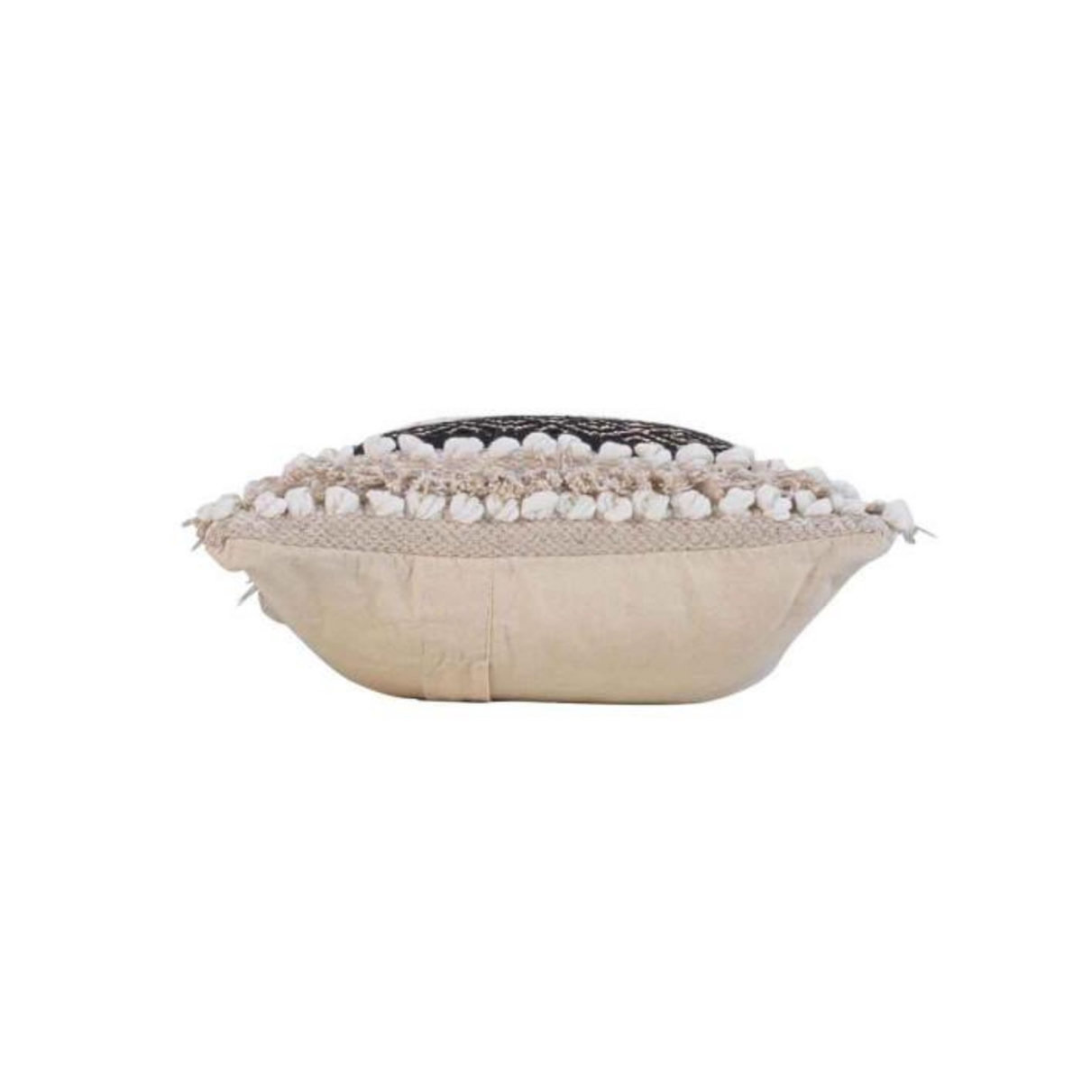 Paris Prix Coussin Déco  Mirage  30x50cm Naturel & Noir