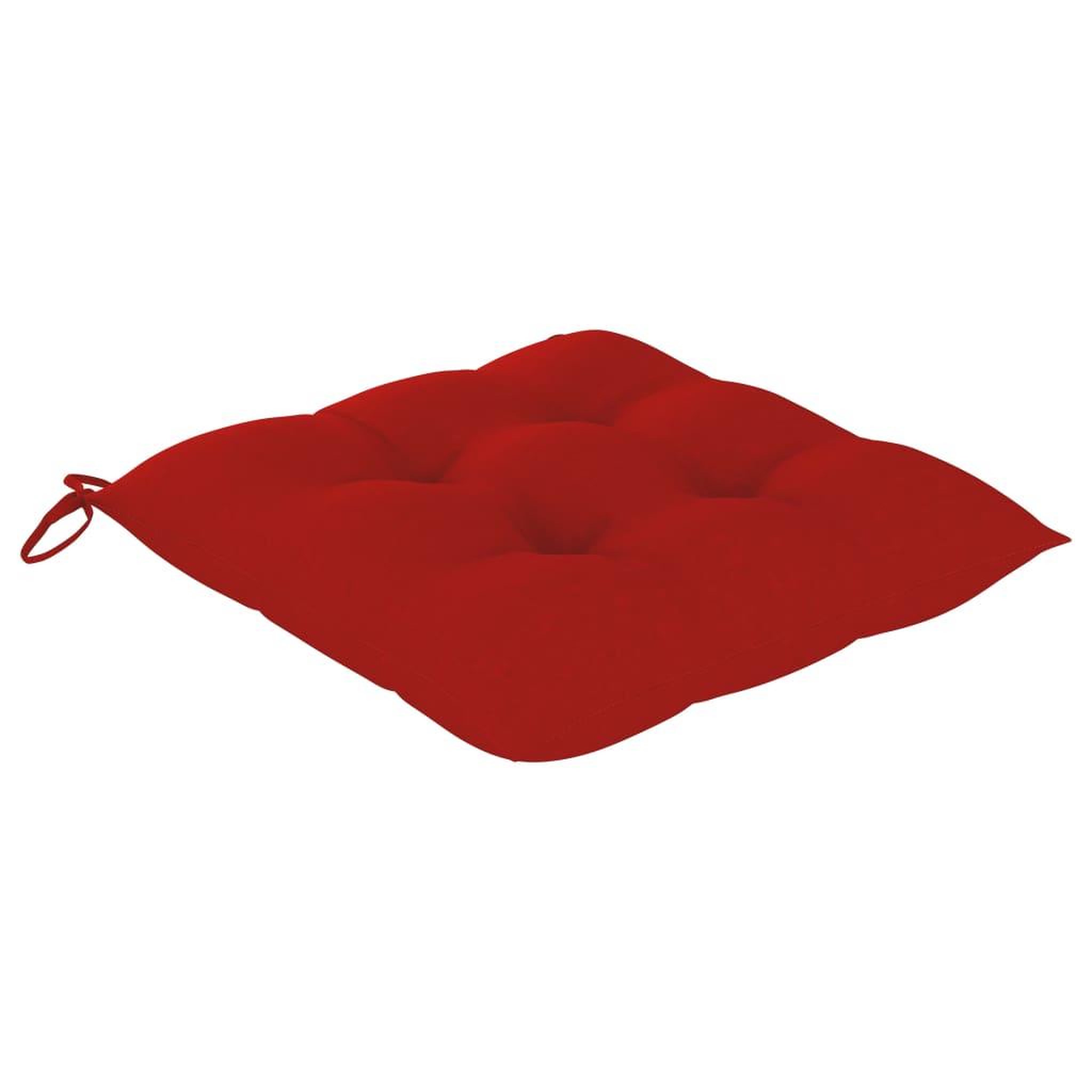 Voir la diapositive 4 : VIDAXL Chaises de jardin lot de 4 et coussins rouge bois teck solide