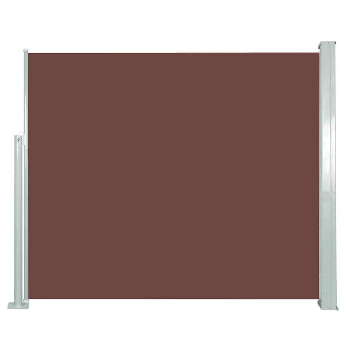 VIDAXL Auvent lateral retractable 120 x 300 cm Marron