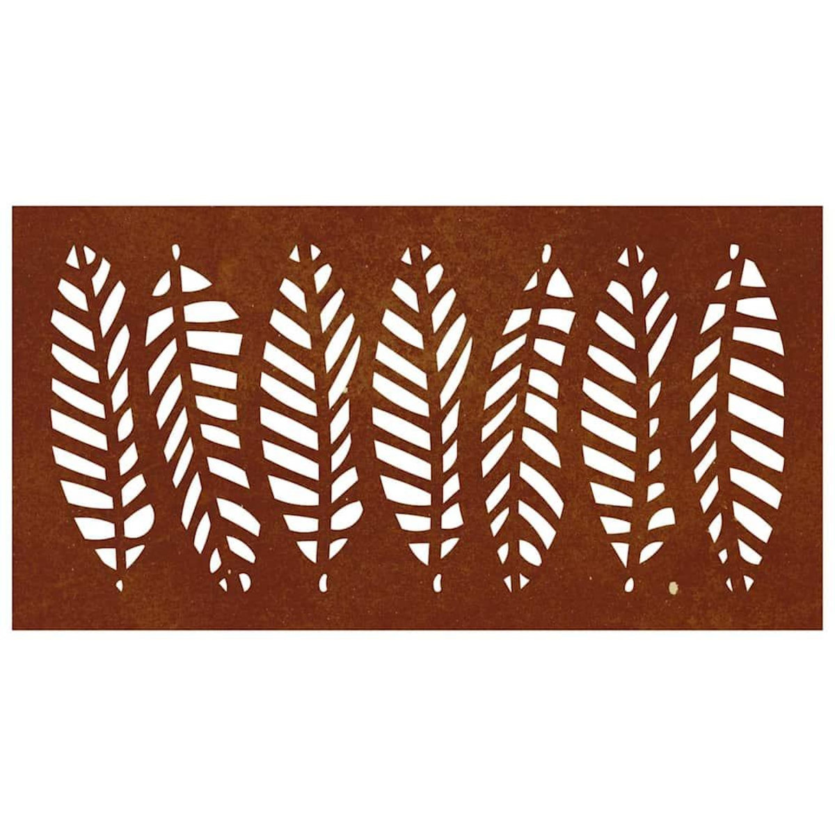 VIDAXL Decoration murale jardin 105x55 cm acier corten design feuille