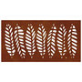 Voir la diapositive 4 : VIDAXL Decoration murale jardin 105x55 cm acier corten design feuille