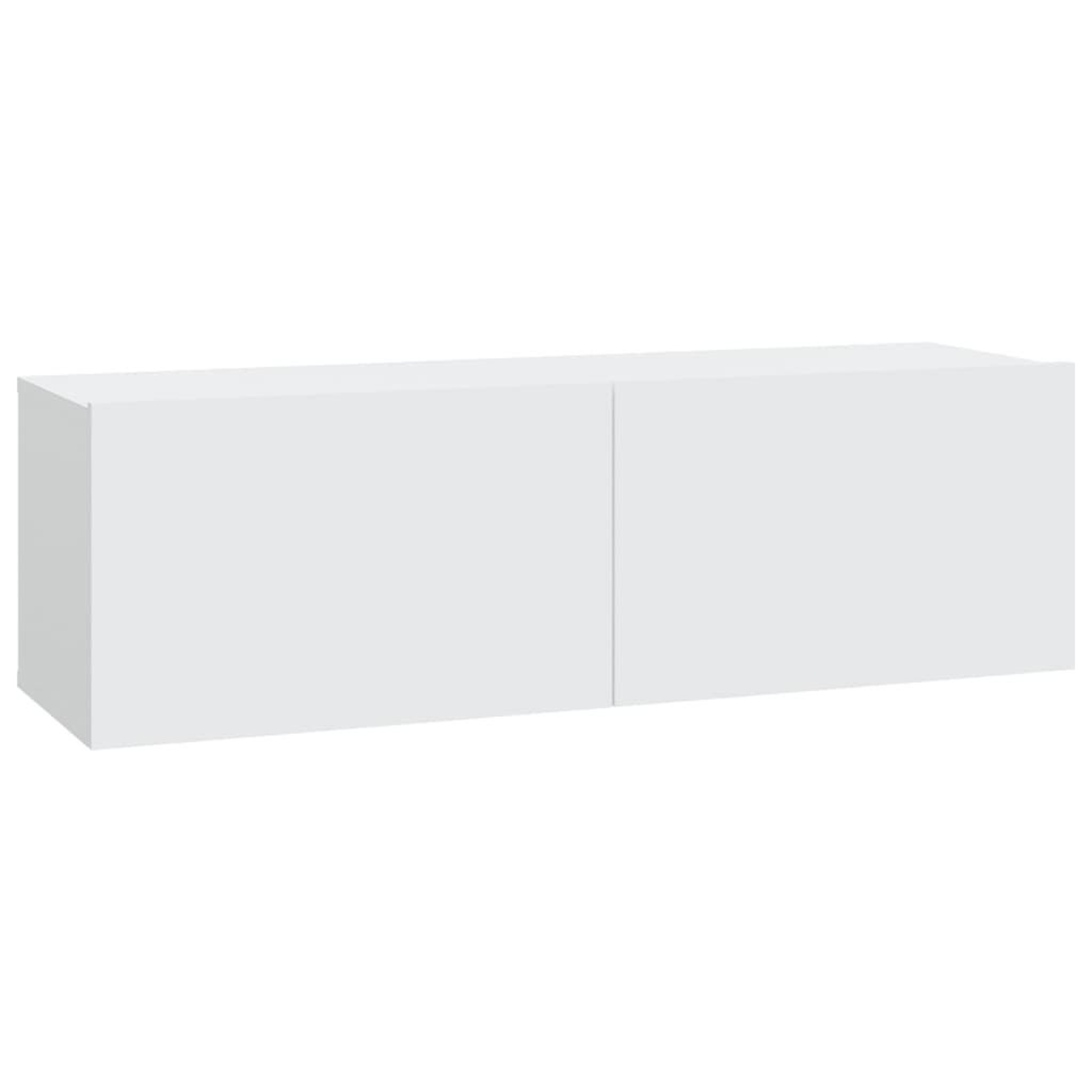 Voir la diapositive 4 : VIDAXL Meubles TV muraux 4 pcs blanc 100x30x30 cm
