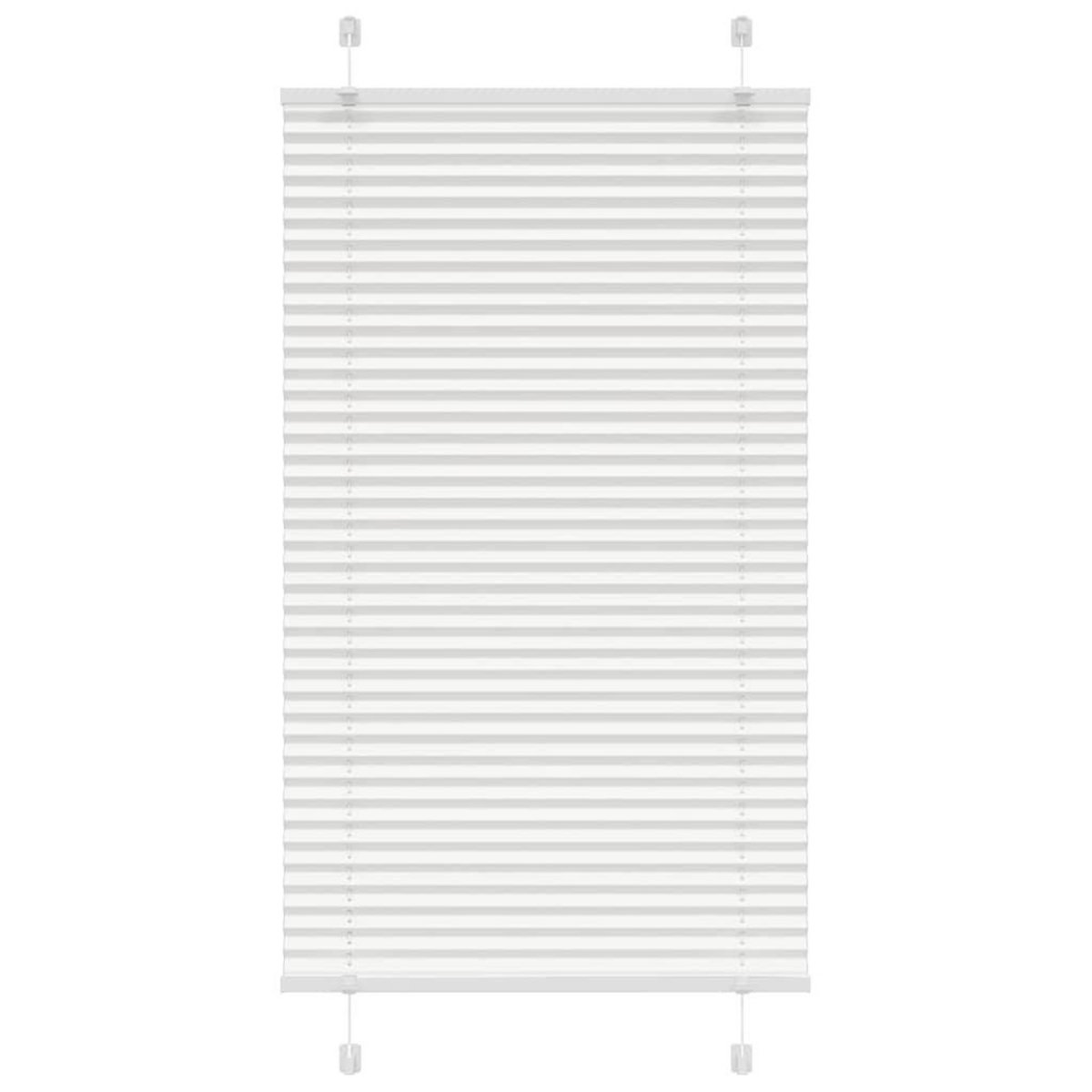 VIDAXL Store plisse blanc 75x150 cm largeur du tissu 74,4 cm polyester