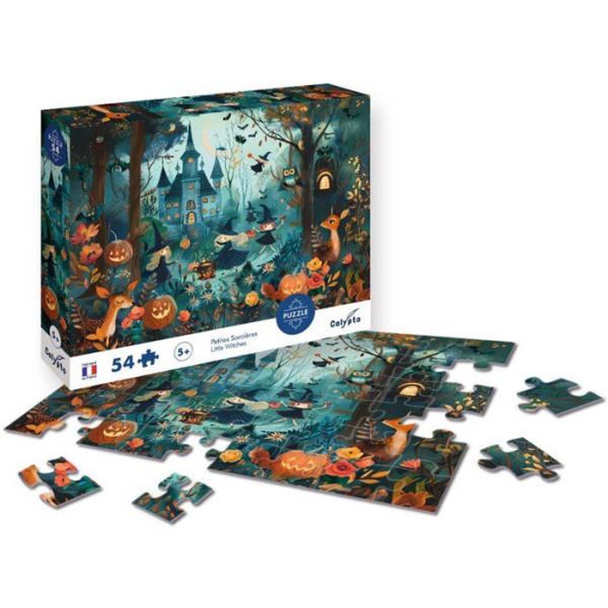 Voir la diapositive 2 : Sentosphere Puzzle 54 pièces SentoSphère Les petites sorcières