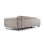 Voir la diapositive 4 : BEST MOBILIER Pablo - canapé 3 places - convertible avec têtières réglables - en velours côtelé