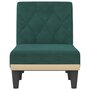 Voir la diapositive 4 : VIDAXL Chaise longue vert fonce velours