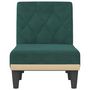Voir la diapositive 4 : VIDAXL Chaise longue vert fonce velours