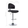 Voir la diapositive 6 : VIDAXL Tabouret de bar Noir Similicuir