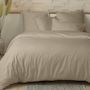 Voir la diapositive 2 : Home collection Parure de couette 100%percale de coton 80 fils/cm2-uni lin