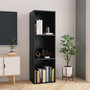 Voir la diapositive 1 : VIDAXL Bibliotheque/Meuble TV noir 36x30x114 cm bois d'ingenierie