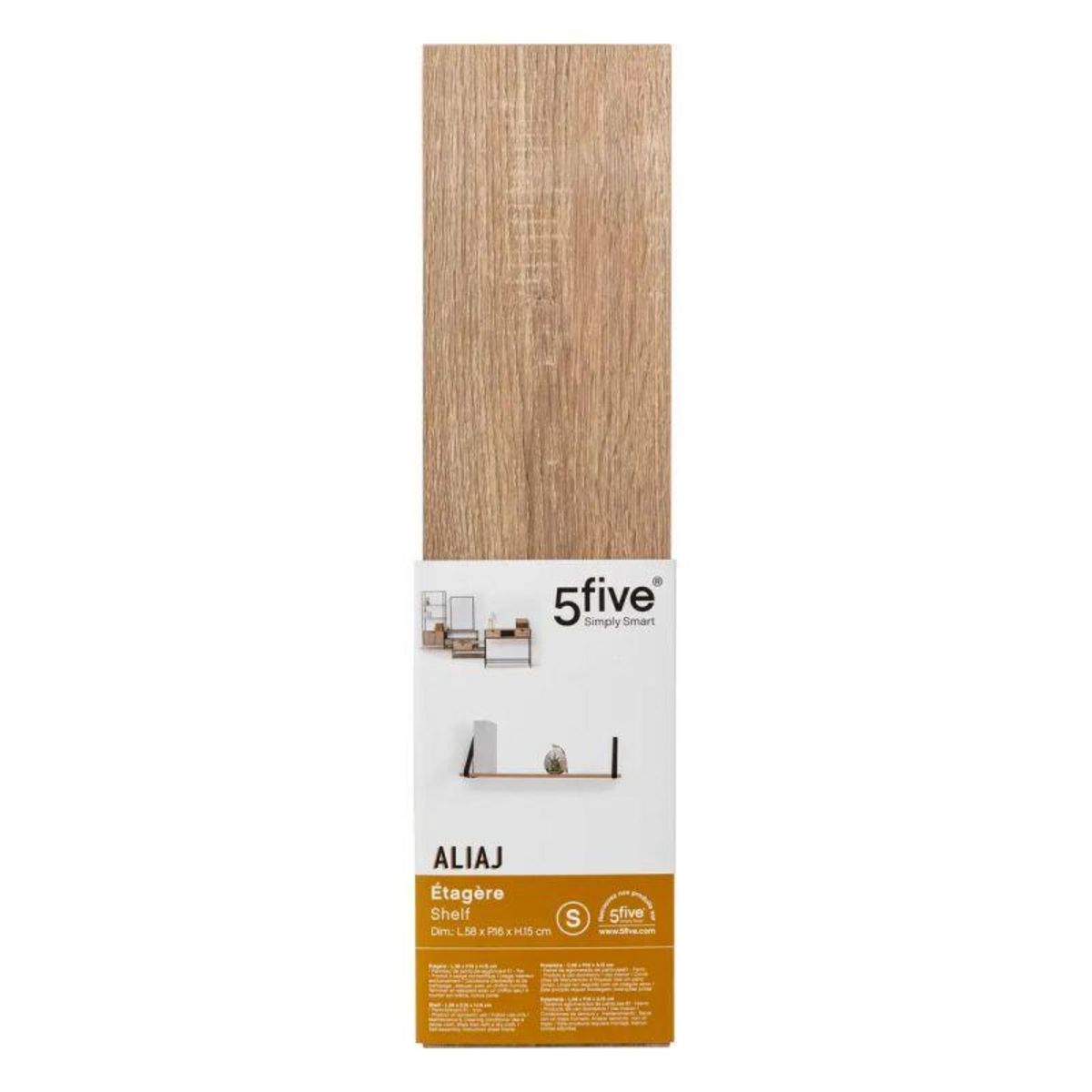  Étagère Murale Design  Aliaj  58cm Naturel