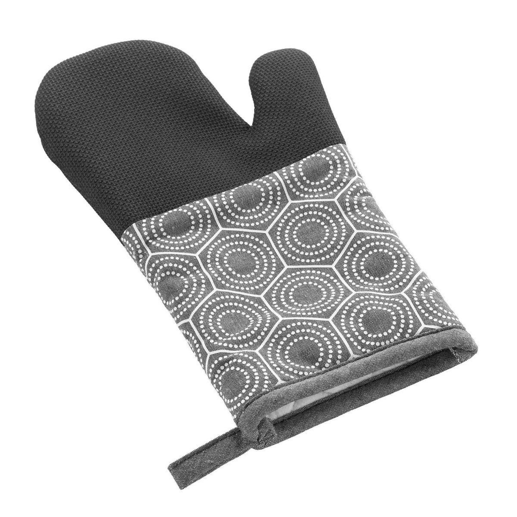 Voir la diapositive 2 : Douceur d'Intérieur Gant de cuisine ambidextre imprimé  adam  30cm anthracite