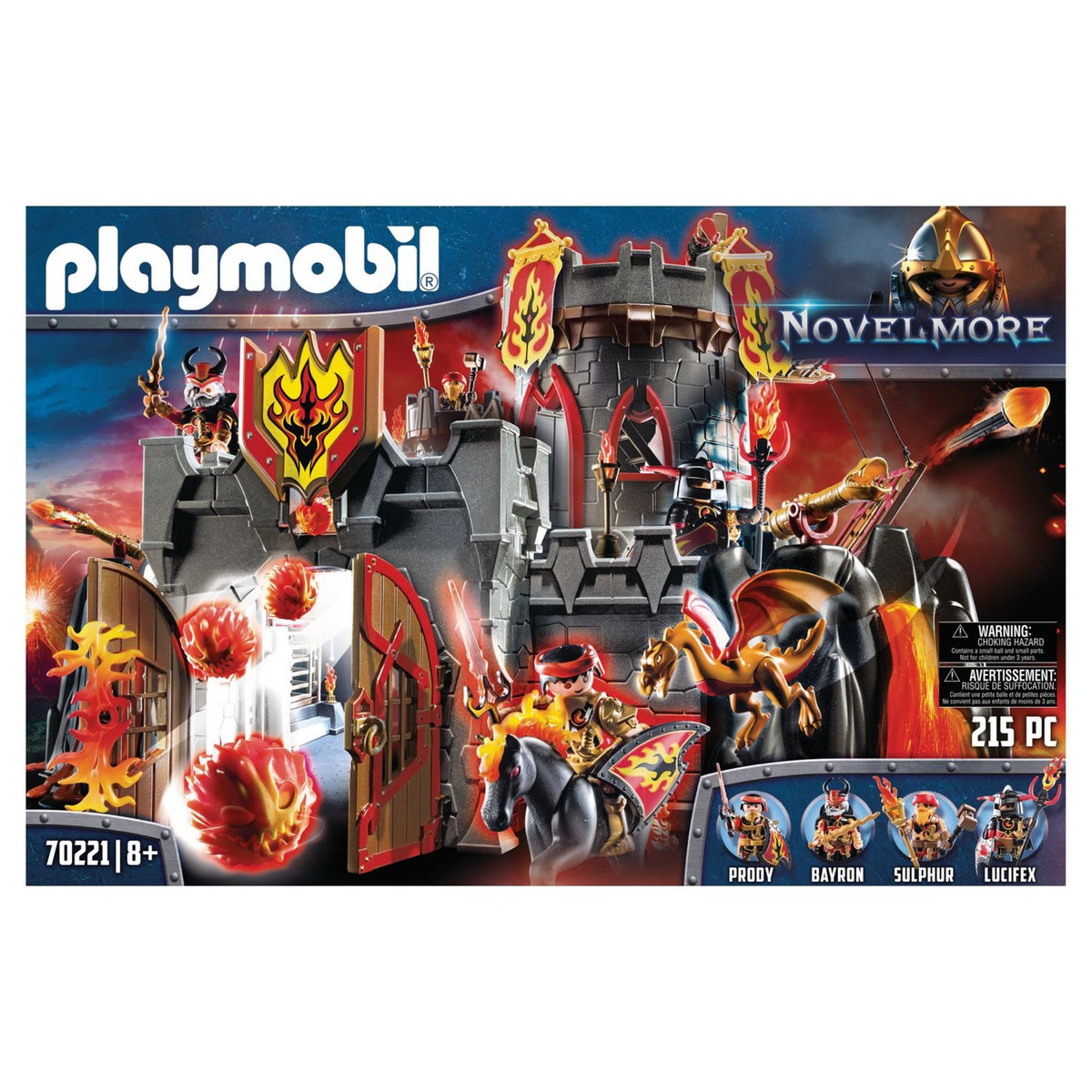 PLAYMOBIL 70221 - Novelmore - Forteresse volcanique des Burnham Raider