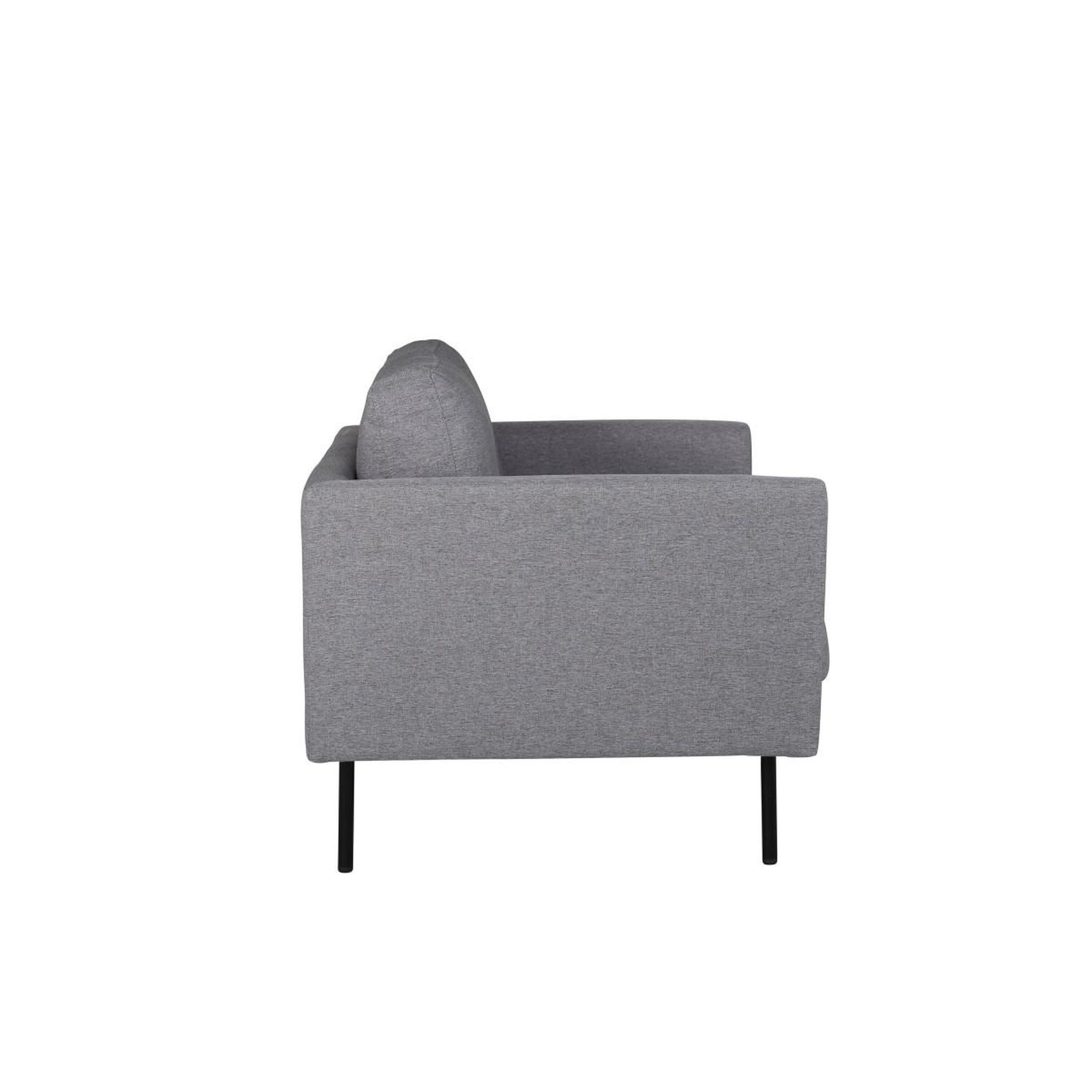 Voir la diapositive 3 : Paris Prix Fauteuil en tissu  zoom  95cm gris