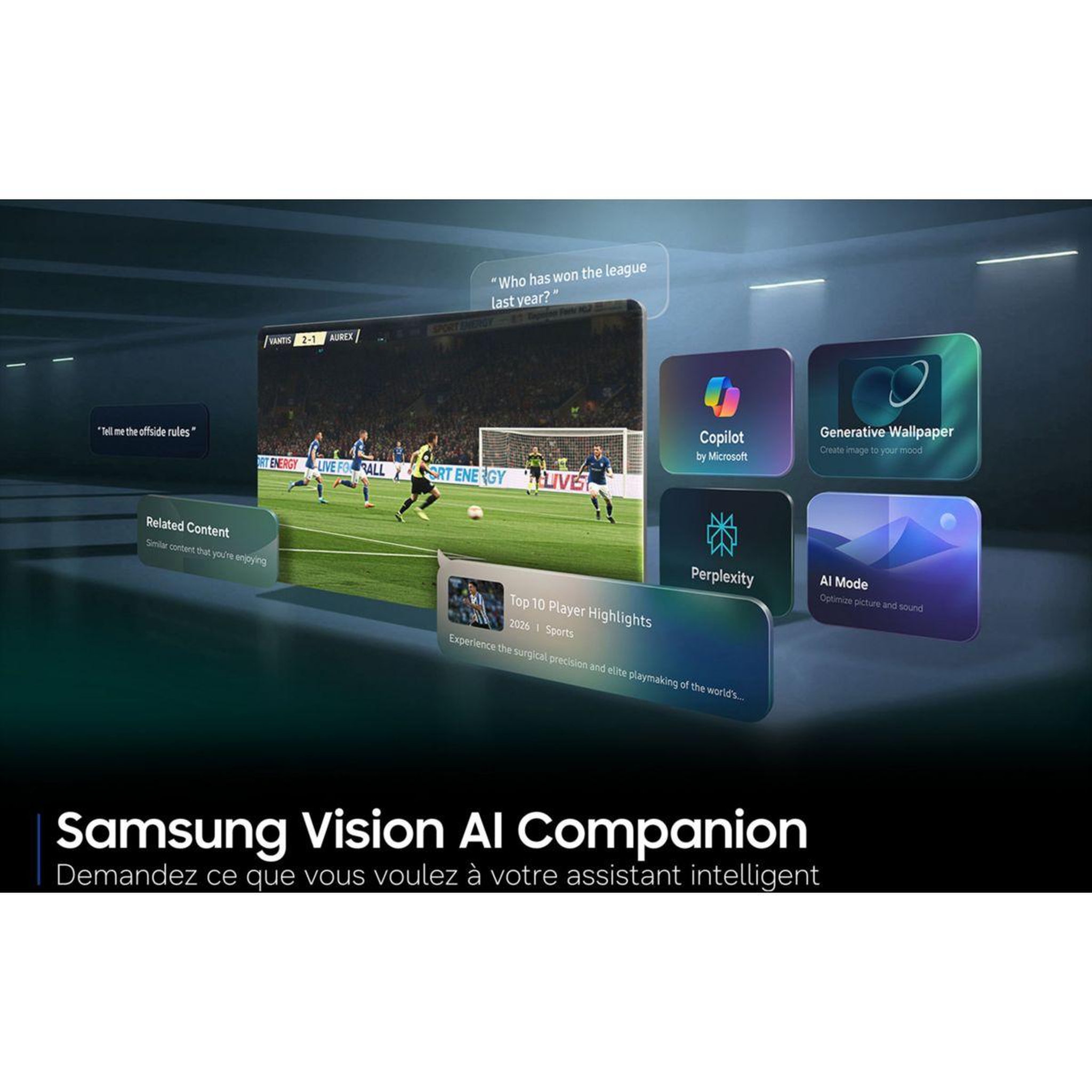 Voir la diapositive 5 : Samsung Tv mini led tu43m72h (2026) 43  (108 cm) 4k - smart tv