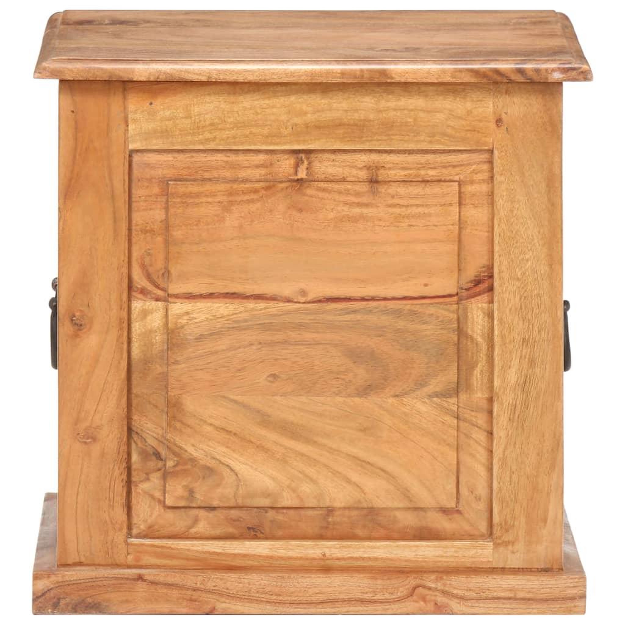 Voir la diapositive 3 : VIDAXL Coffre 40x40x40 cm bois d'acacia solide