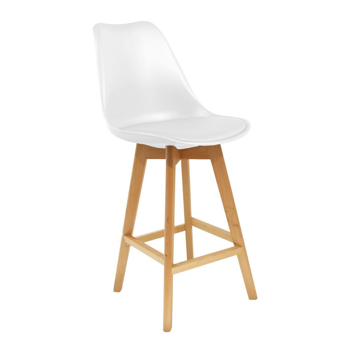 The Home Deco Factory Tabouret de bar en bois scandinave Home Factory