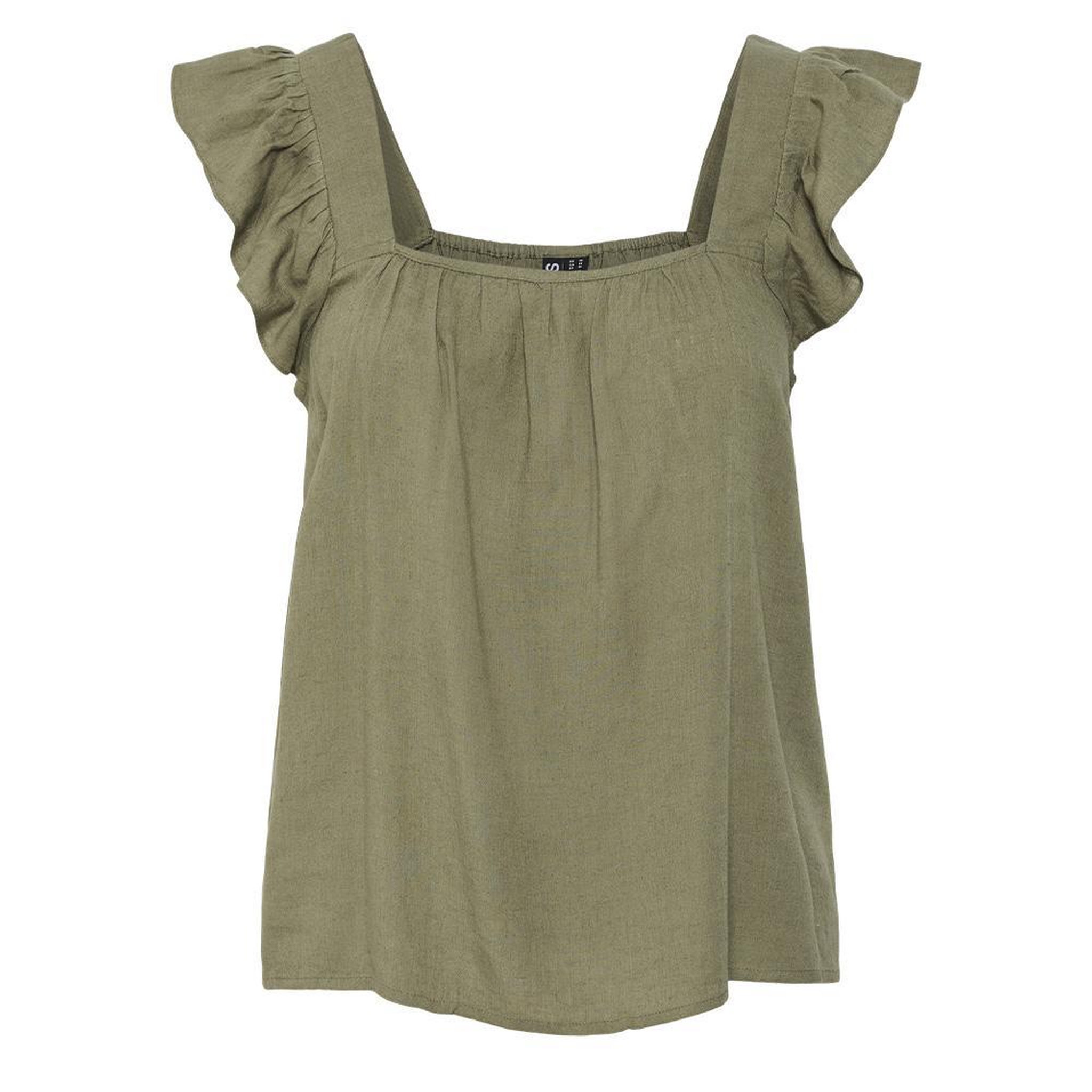 Voir la diapositive 3 : Pieces Débardeur Vert Femme Pieces Pia