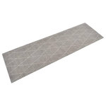 VIDAXL Tapis de cuisine lavable impression losange 60x180 cm velours