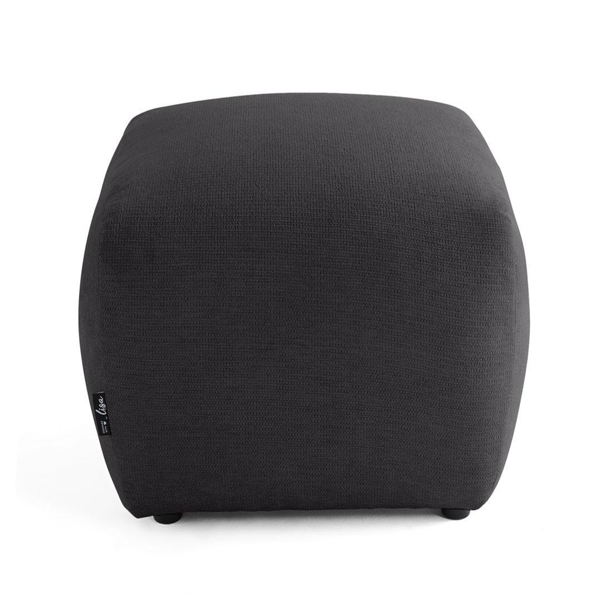Voir la diapositive 3 : BEST MOBILIER Sorrente - pouf - en tissu texturé