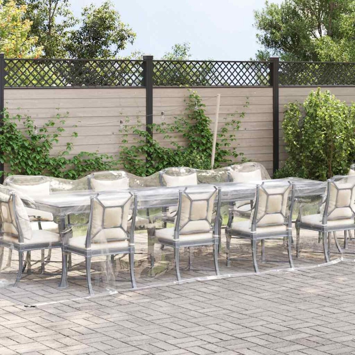 VIDAXL Bache transparente avec œillets 3x6 m PVC