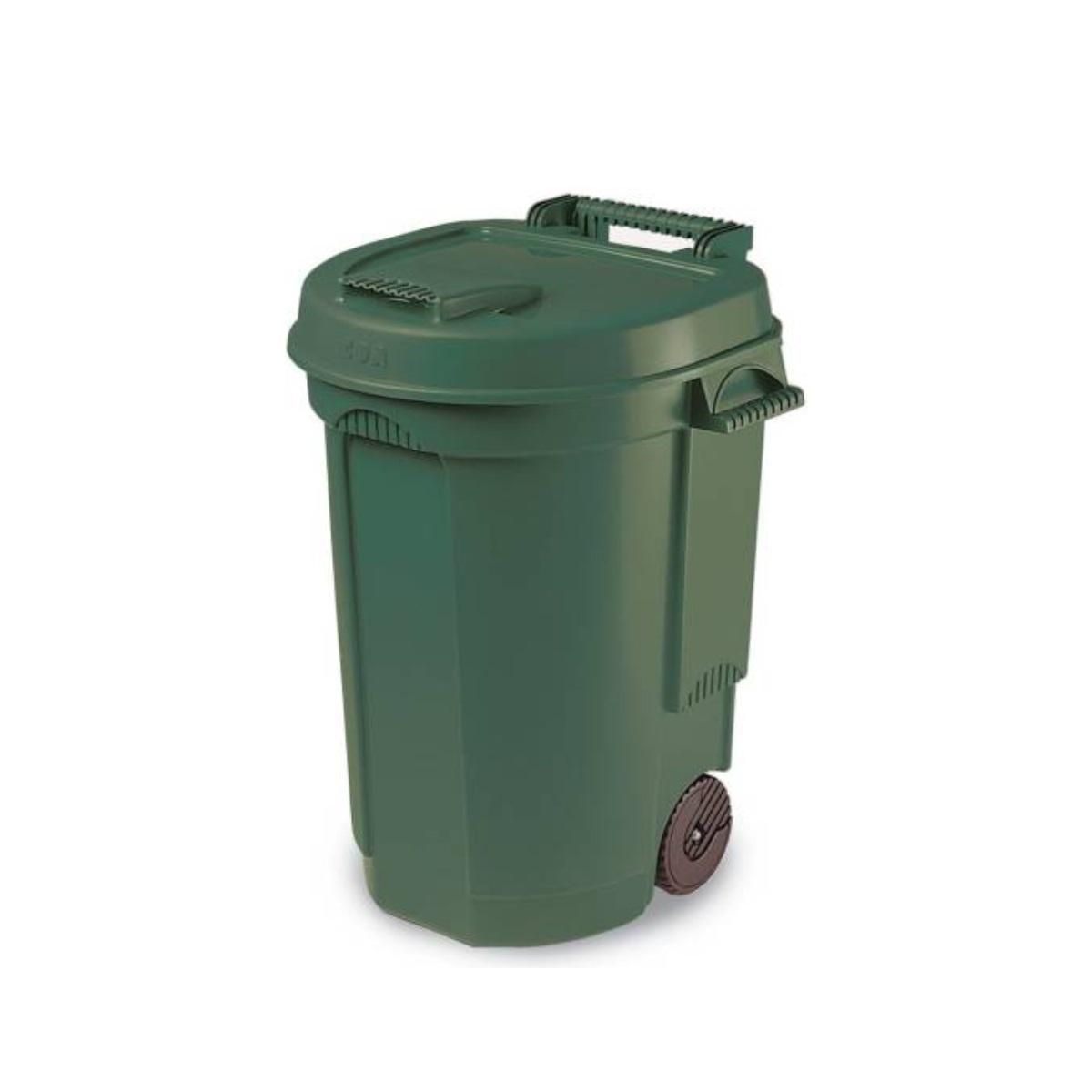 Eda Poubelle à roulette 110l verte - 970011