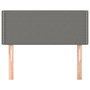 Voir la diapositive 3 : VIDAXL Tete de lit Gris fonce 80x5x78/88 cm Tissu